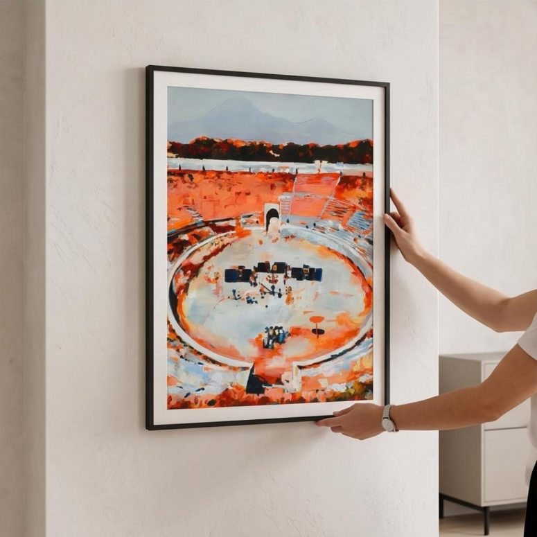 Pink Floyd Poster - This is where the magic happens Pink Floyd in Pompeii Painting