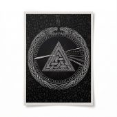Pink Floyd Poster - Viking Valknut Dark Side Of The Moon