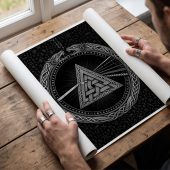 Pink Floyd Poster - Viking Valknut Dark Side Of The Moon Pink Floyd Poster - Viking Valknut Dark Side Of The Moon