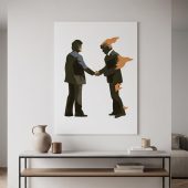 Pink Floyd Poster - Wish You Were Here Burning Man Pink Floyd Poster - Wish You Were Here Burning Man