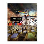 Pink Floyd Poster - Wish You Were Here Dark Side Of The Moon Pink Floyd The Wall Division Bell Animals