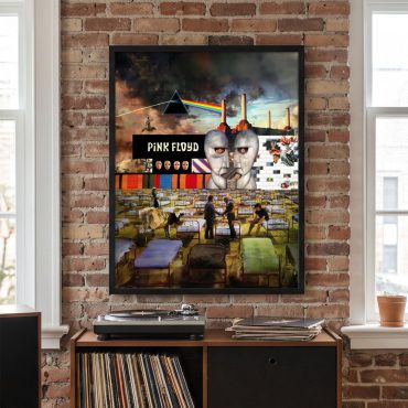 Pink Floyd Poster - Wish You Were Here Dark Side Of The Moon Pink Floyd The Wall Division Bell Animals