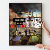 Pink Floyd Poster - Wish You Were Here Dark Side Of The Moon Pink Floyd The Wall Division Bell Animals Pink Floyd Poster - Wish You Were Here Dark Side Of The Moon Pink Floyd The Wall Division Bell Animals