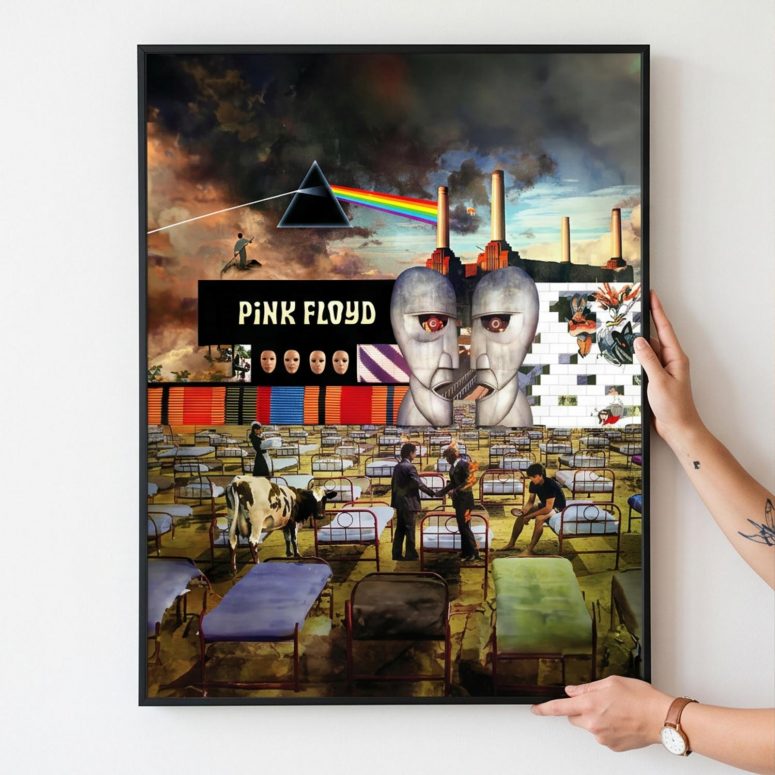Pink Floyd Poster - Wish You Were Here Dark Side Of The Moon Pink Floyd The Wall Division Bell Animals Pink Floyd Poster - Wish You Were Here Dark Side Of The Moon Pink Floyd The Wall Division Bell Animals