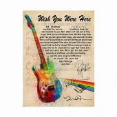 Pink Floyd Poster - Wish You Were Here Pink Floyd Sign Guitar