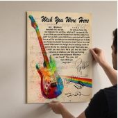 Pink Floyd Poster - Wish You Were Here Pink Floyd Sign Guitar Pink Floyd Poster - Wish You Were Here Pink Floyd Sign Guitar