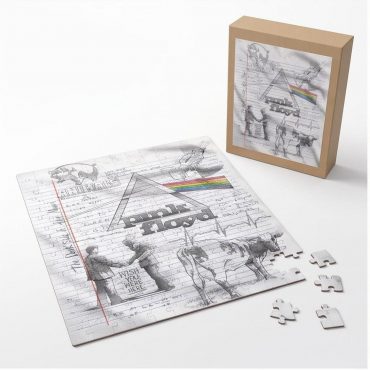Pink Floyd Puzzle - Album Collage Sketch