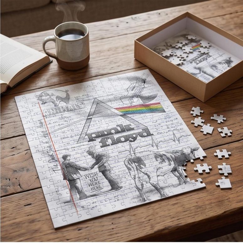Pink Floyd Puzzle - Album Collage Sketch Pink Floyd Puzzle - Album Collage Sketch