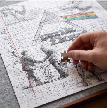 Pink Floyd Puzzle - Album Collage Sketch