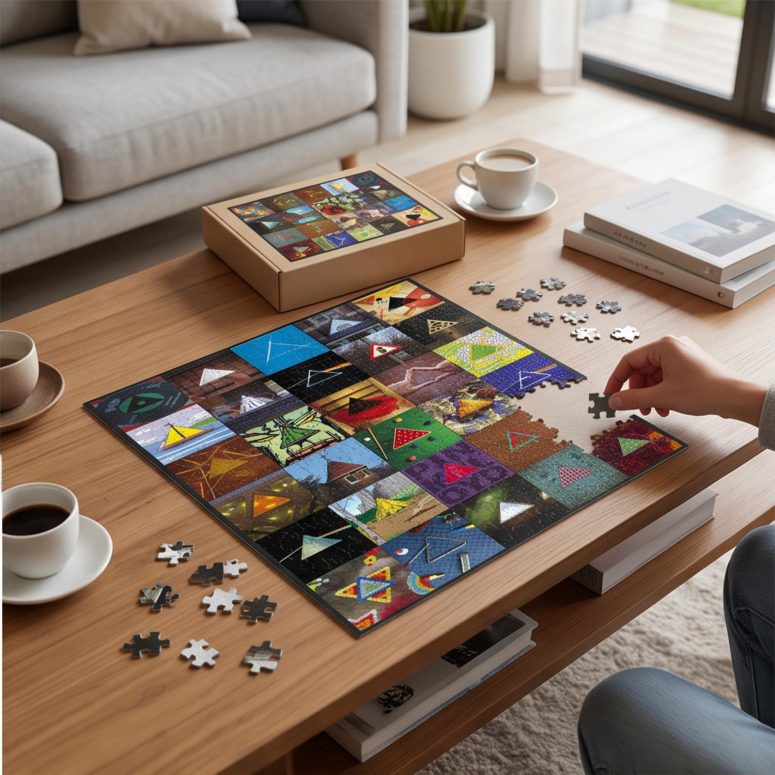 Pink Floyd Puzzle - Album Dark Side Of The Moon Collage Pink Floyd Puzzle - Album Dark Side Of The Moon Collage