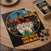 Pink Floyd Puzzle - Animals Dog Sheep Pig trippy Pink Floyd Puzzle - Animals Dog Sheep Pig trippy