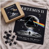 Pink Floyd Puzzle - Artemis II Dark Side of the Moon Space Mission Pink Floyd Puzzle - Artemis II Dark Side of the Moon Space Mission