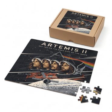 Pink Floyd Puzzle - Artemis II See You On The Dark Side Of The Moon