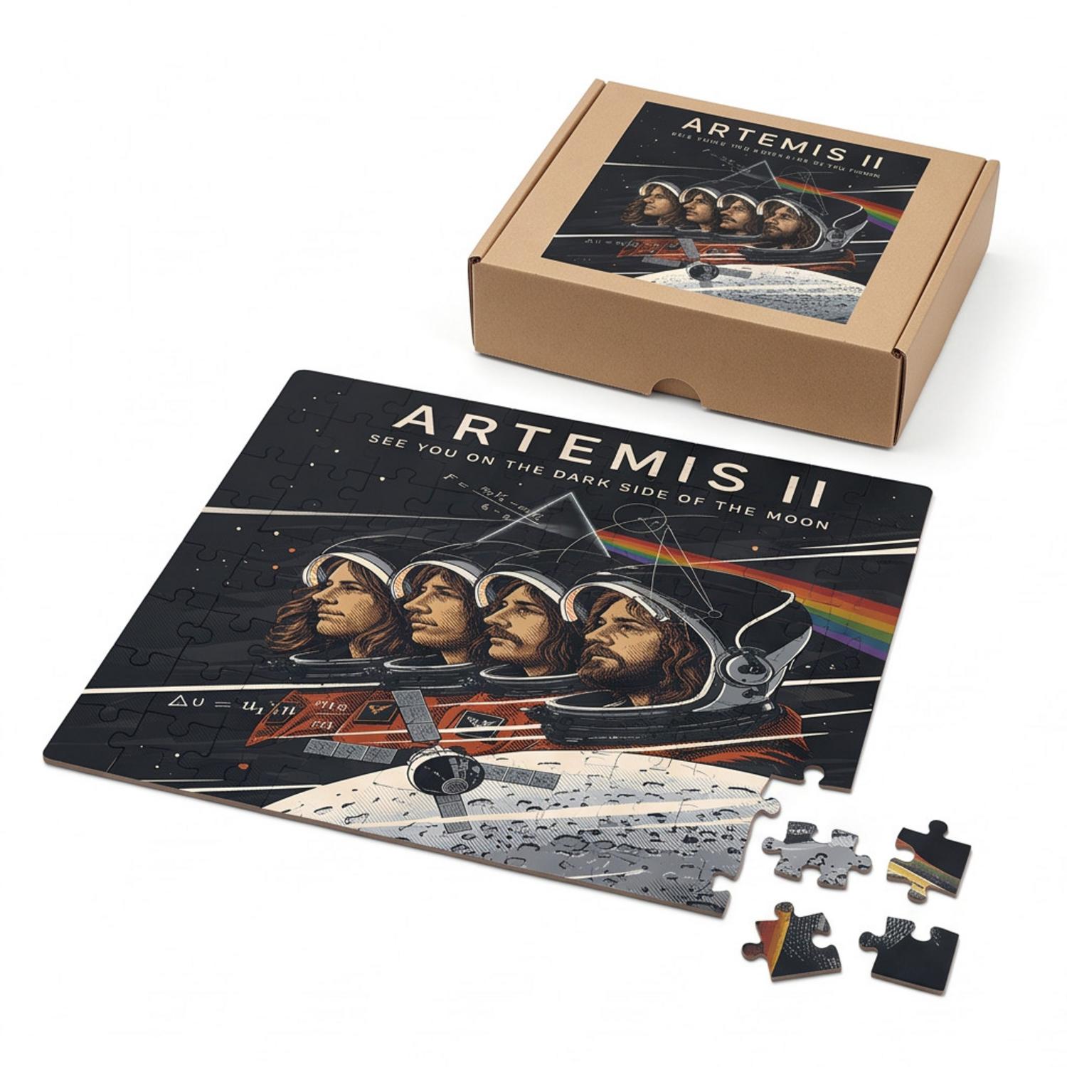 Pink Floyd Puzzle - Artemis II See You On The Dark Side Of The Moon Pink Floyd Puzzle - Artemis II See You On The Dark Side Of The Moon
