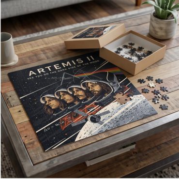 Pink Floyd Puzzle - Artemis II See You On The Dark Side Of The Moon
