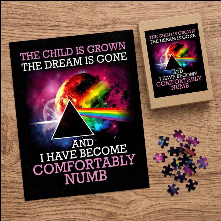 Pink Floyd Puzzle - Comfortably Numb The Child Is Grown The Dream Is Gone Pink Floyd Puzzle - Comfortably Numb The Child Is Grown The Dream Is Gone