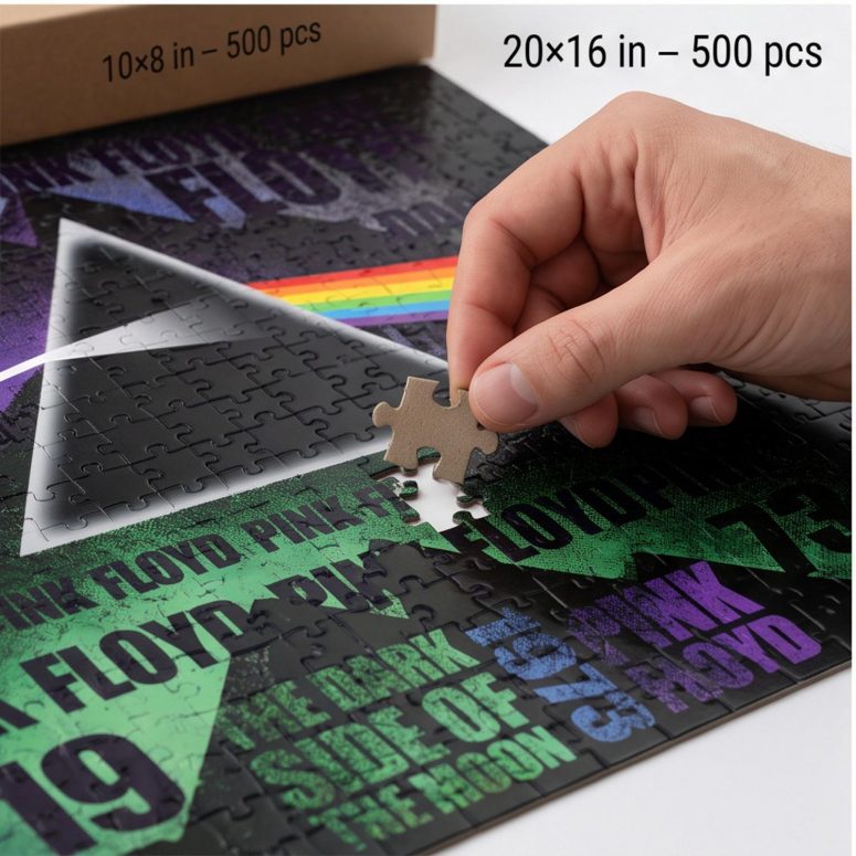 Pink Floyd Puzzle - Dark Side of The Moon 1973 Pyramid Prims Pink Floyd Puzzle - Dark Side of The Moon 1973 Pyramid Prims