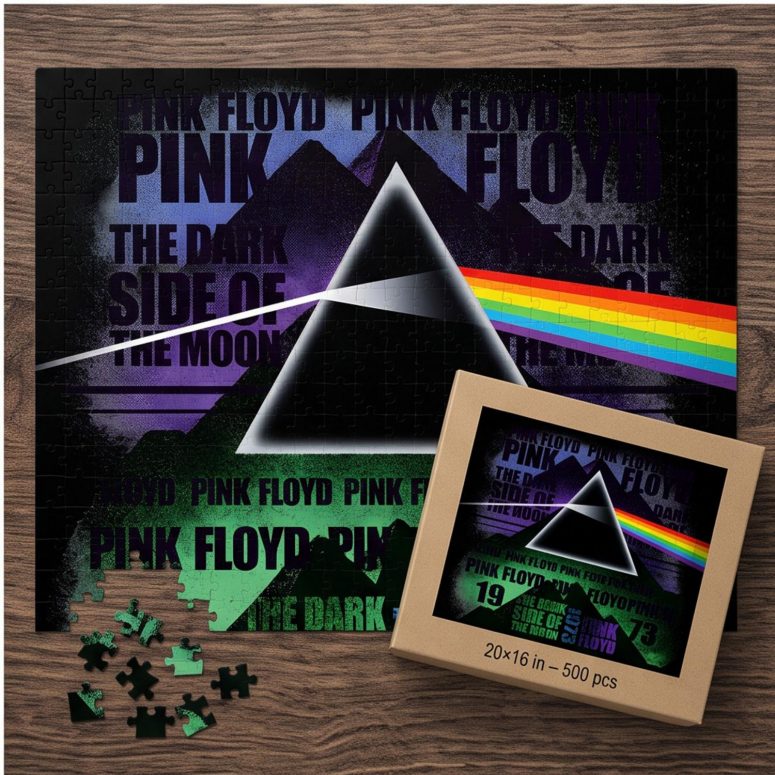 Pink Floyd Puzzle - Dark Side of The Moon 1973 Pyramid Prims Pink Floyd Puzzle - Dark Side of The Moon 1973 Pyramid Prims