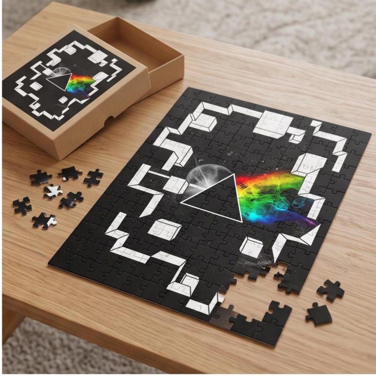 Pink Floyd Puzzle - Dark Side of the Moon Galaxy Break Wall