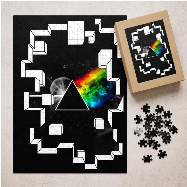 Pink Floyd Puzzle - Dark Side of the Moon Galaxy Break Wall