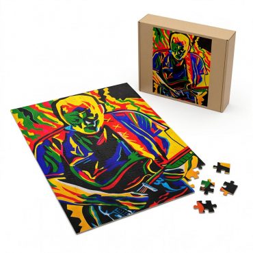 Pink Floyd Puzzle - David Gilmour Legend Abstract Art