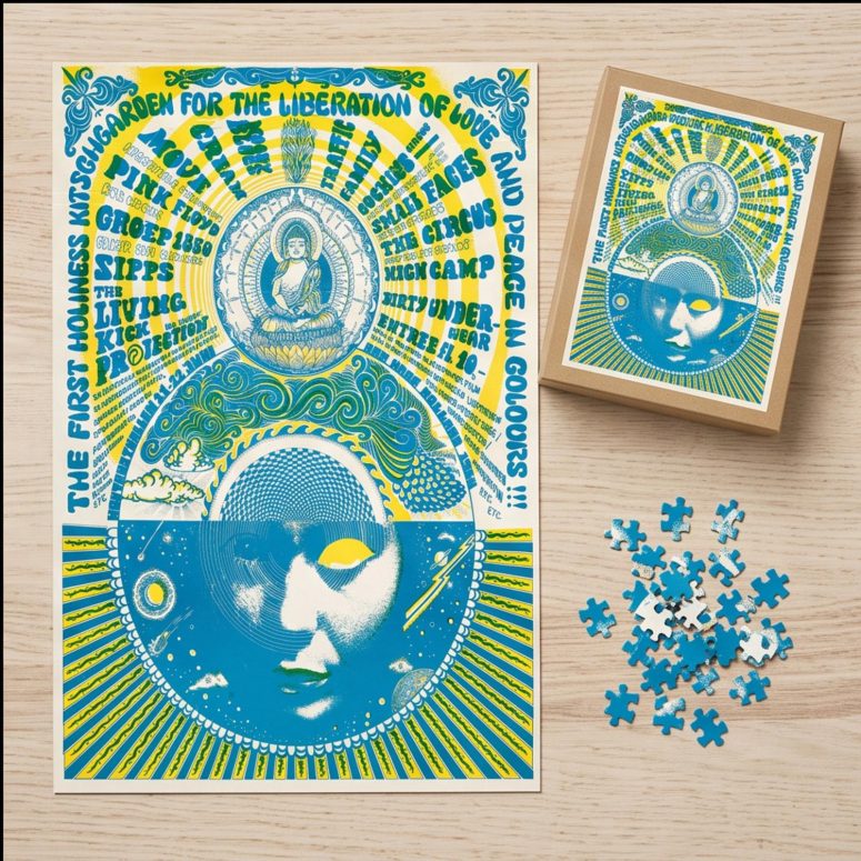 Pink Floyd Puzzle - Den Haag Netherlands 1968 Concert Pink Floyd Puzzle - Den Haag Netherlands 1968 Concert
