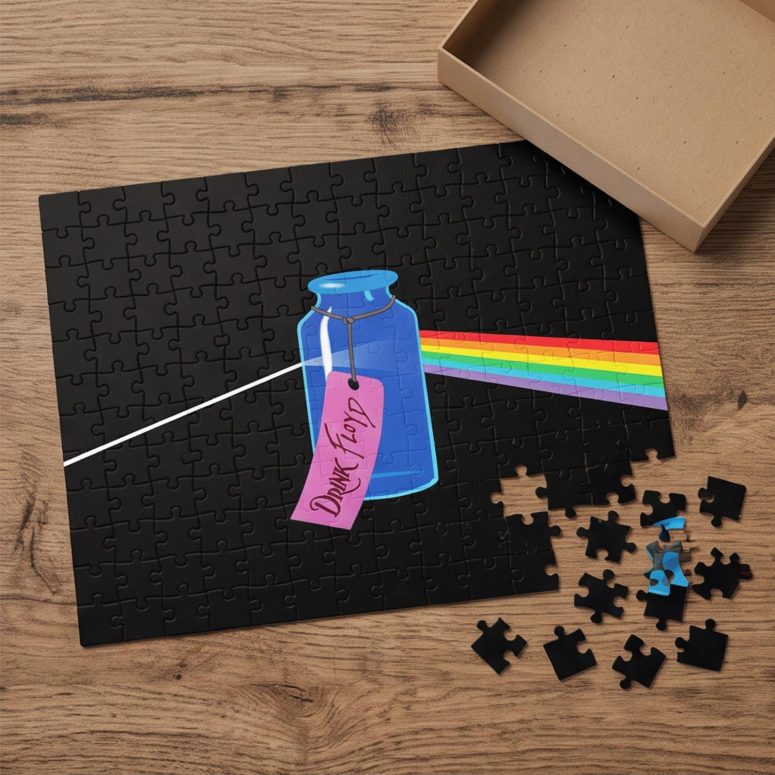 Pink Floyd Puzzle - Drink Floyd Alice in Wonderland Meets TDSOTM Pink Floyd Puzzle - Drink Floyd Alice in Wonderland Meets TDSOTM