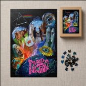 Pink Floyd Puzzle - DSOTM WYWH Animals Album Collage oil painting Pink Floyd Puzzle - DSOTM WYWH Animals Album Collage oil painting