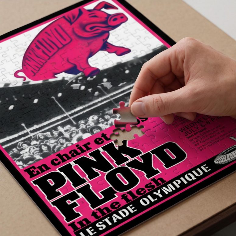 Pink Floyd Puzzle - En Chair Et En Os Le Stade Olympique In The Flesh Concert