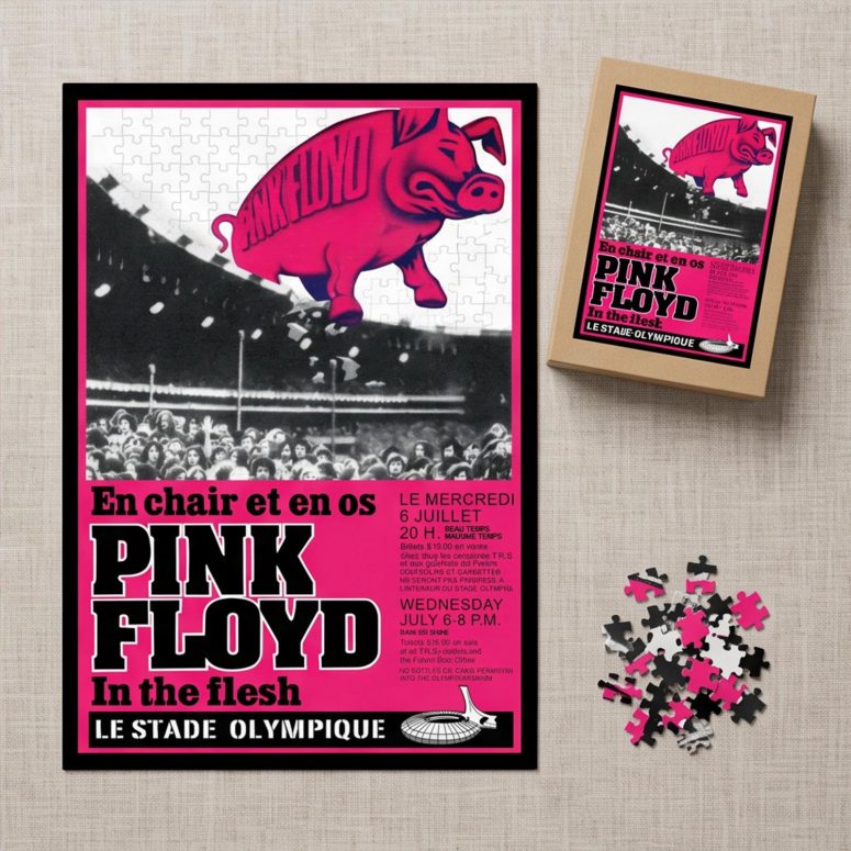 Pink Floyd Puzzle - En Chair Et En Os Le Stade Olympique In The Flesh Concert