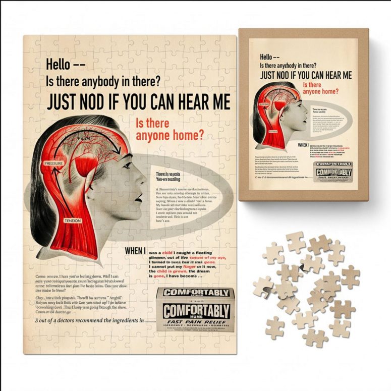 Pink Floyd Puzzle - Hello Is There Anybody In There Pink Floyd Puzzle - Hello Is There Anybody In There