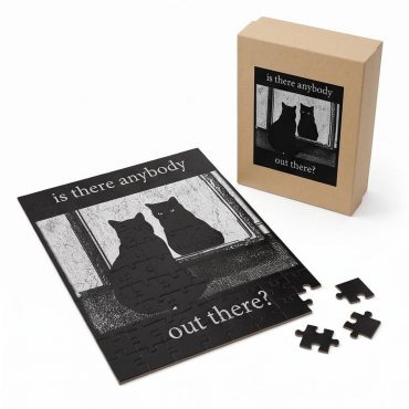 Pink Floyd Puzzle - Is There Any Body Out There Funny Witchy Cat