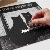 Pink Floyd Puzzle - Is There Any Body Out There Funny Witchy Cat Pink Floyd Puzzle - Is There Any Body Out There Funny Witchy Cat