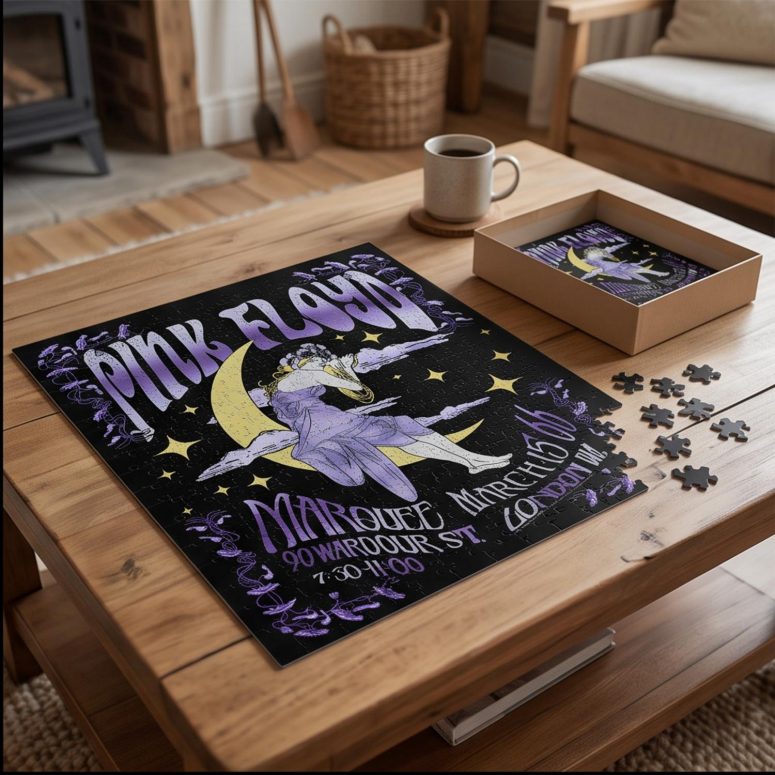 Pink Floyd Puzzle - Moon Girl Marquee March 15 66 London Pink Floyd Puzzle - Moon Girl Marquee March 15 66 London