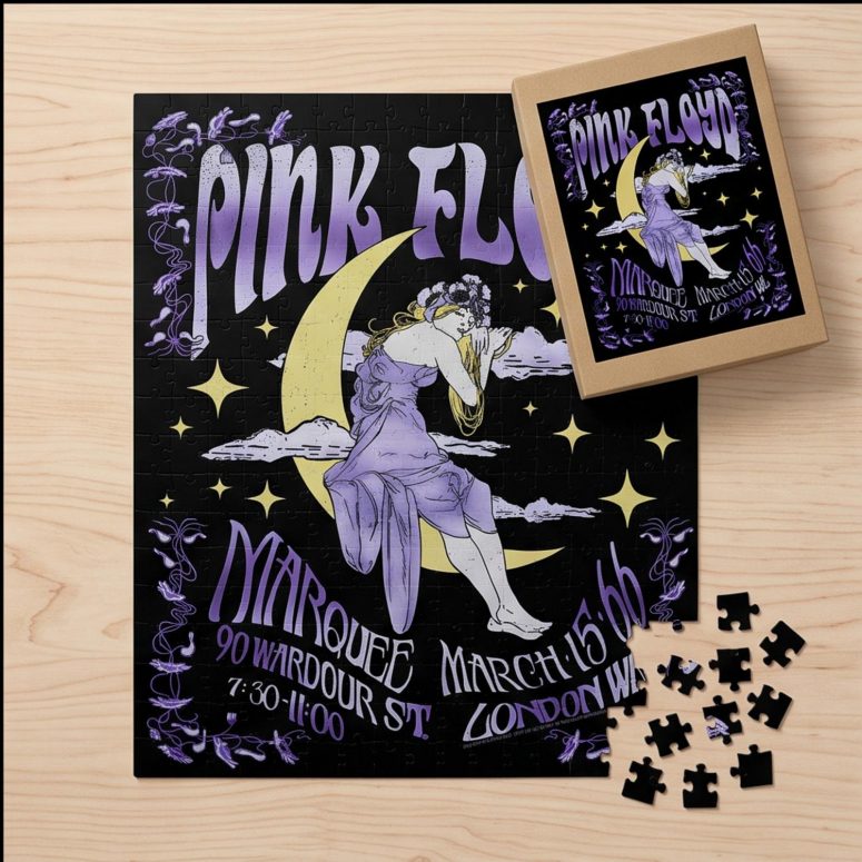Pink Floyd Puzzle - Moon Girl Marquee March 15 66 London Pink Floyd Puzzle - Moon Girl Marquee March 15 66 London