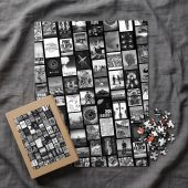Pink Floyd Puzzle - Pink Floyd Artwork Poster Collage Black White Pink Floyd Puzzle - Pink Floyd Artwork Poster Collage Black White