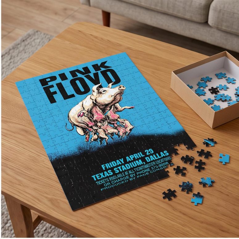Pink Floyd Puzzle - Pink Floyd Dallas Texas 1994 Concert Pink Floyd Puzzle - Pink Floyd Dallas Texas 1994 Concert