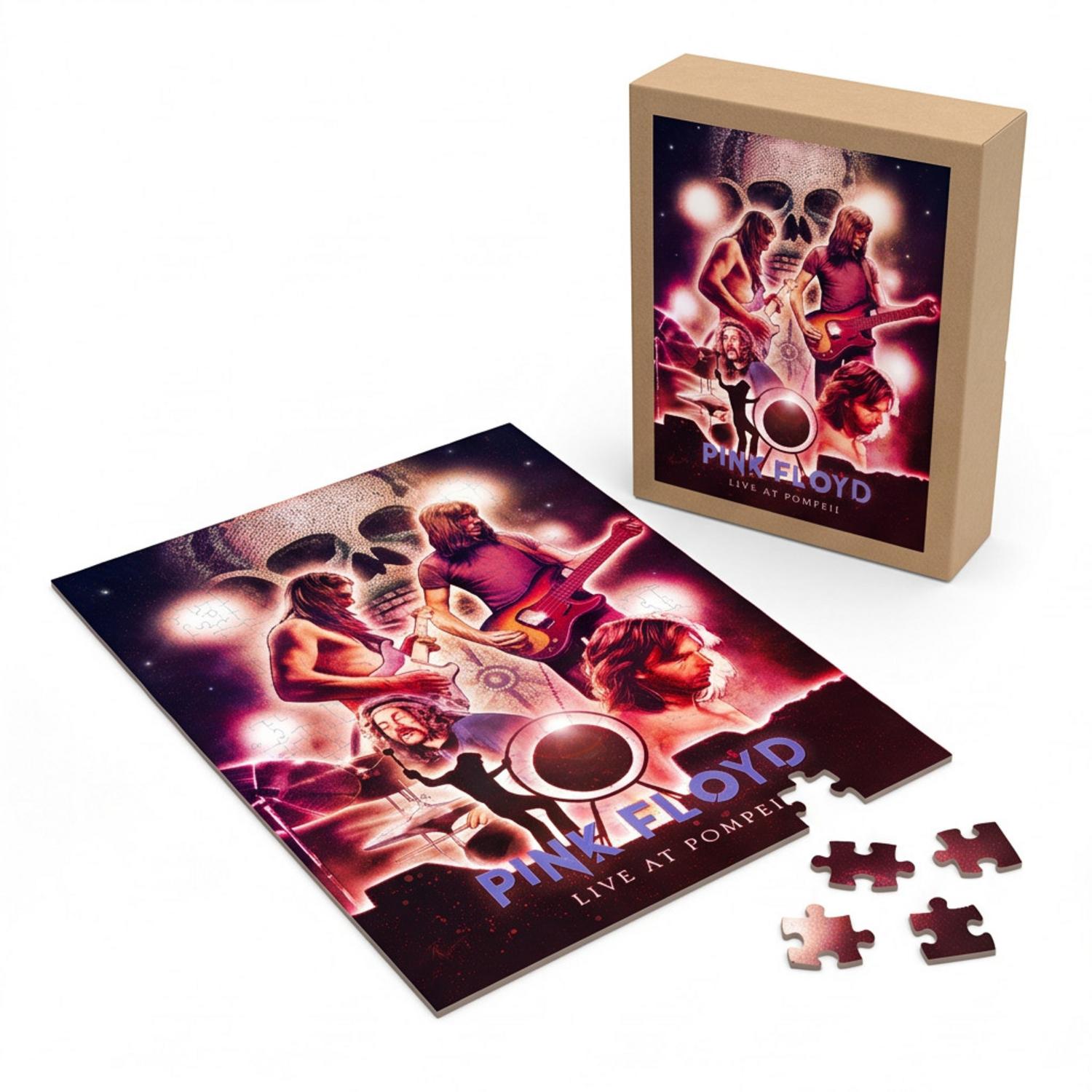 Pink Floyd Puzzle - Pink Floyd Live At PomPeii Illustration Pink Floyd Puzzle - Pink Floyd Live At PomPeii Illustration