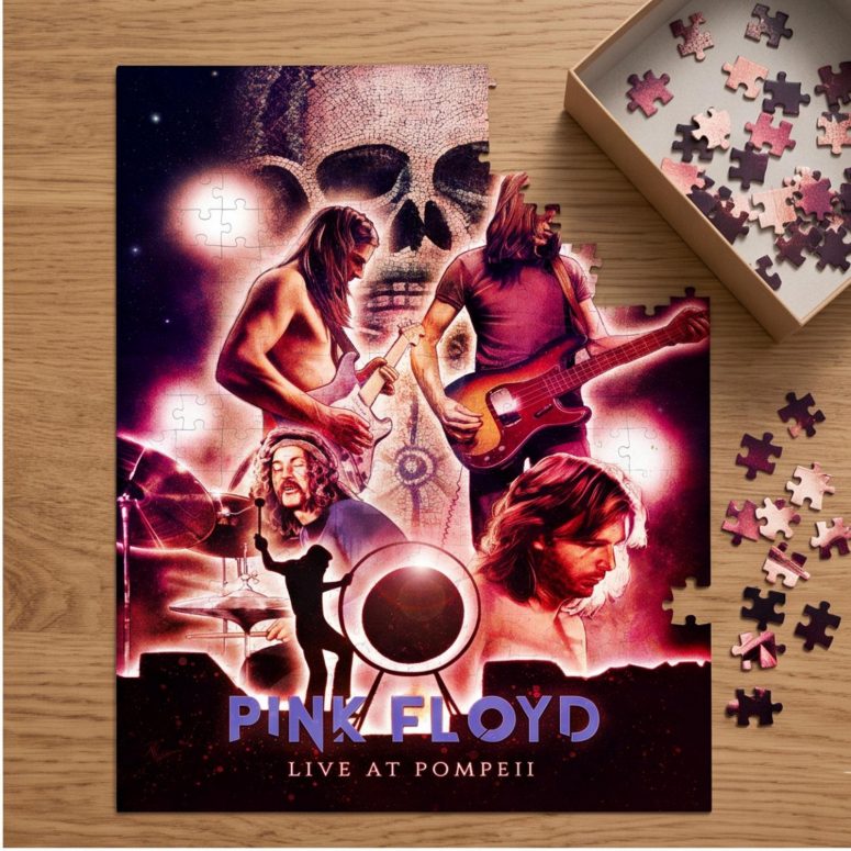 Pink Floyd Puzzle - Pink Floyd Live At PomPeii Illustration Pink Floyd Puzzle - Pink Floyd Live At PomPeii Illustration