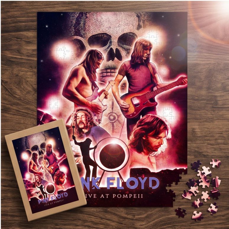 Pink Floyd Puzzle - Pink Floyd Live At PomPeii Illustration Pink Floyd Puzzle - Pink Floyd Live At PomPeii Illustration