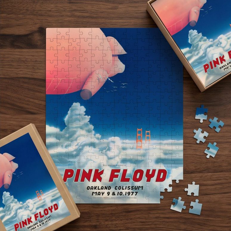 Pink Floyd Puzzle - Pink Floyd Oakland Coliseum Poster