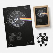 Pink Floyd Puzzle - Pink Floyd quote Time Art Pre Signed