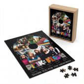 Pink Floyd Puzzle - Pink Floyd Shirt Time Line Album Collage Signature
