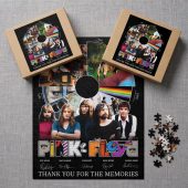 Pink Floyd Puzzle - Pink Floyd Shirt Time Line Album Collage Signature