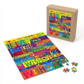 Pink Floyd Puzzle - Pink Floyd Wish You Were Here Limited Edition Art Print Signed LyricArt