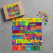 Pink Floyd Puzzle - Pink Floyd Wish You Were Here Limited Edition Art Print Signed LyricArt