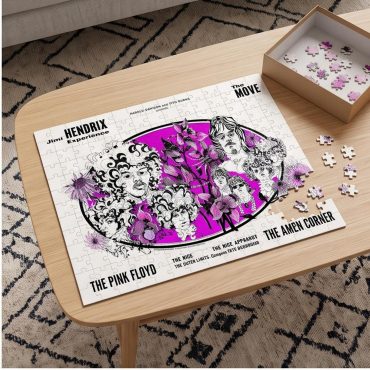 Pink Floyd Puzzle - Tallenge Pink Floyd And Jimi Hendrix 1967 Vintage UK Concert