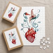 Pink Floyd Puzzle - The Wall Flower Heart What shall we do now