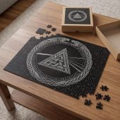 Pink Floyd Puzzle - Viking Valknut Dark Side Of The Moon Pink Floyd Puzzle - Viking Valknut Dark Side Of The Moon