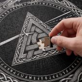 Pink Floyd Puzzle - Viking Valknut Dark Side Of The Moon Pink Floyd Puzzle - Viking Valknut Dark Side Of The Moon